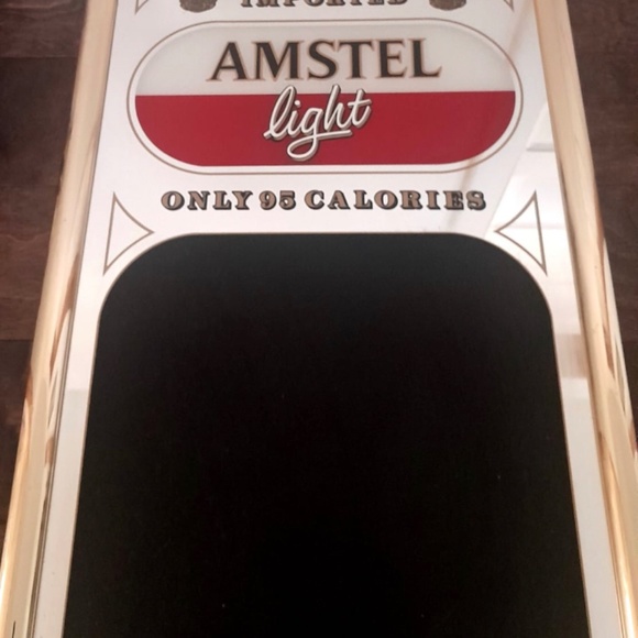 Beer Sign Amstel Light Chalk Board Mirror pub bar decor vintage bar - Picture 3 of 6